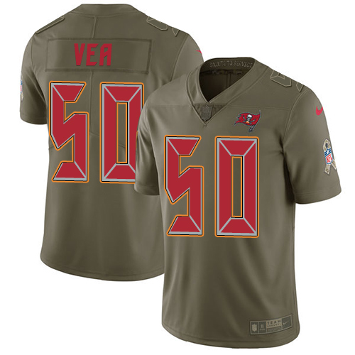 Nike Buccaneers #50 Vita Vea Olive Youth Stitched NFL Limited Salute to Service Jersey